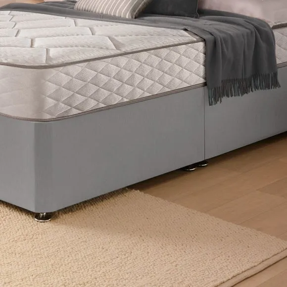 Silentnight Divan Set with Merlin Headboard and 800 Pocket Spring Memory Foam Mattress 4