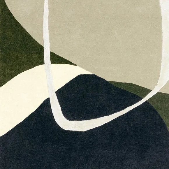 Asiatic Matrix Signature Moss Wool Rug 2