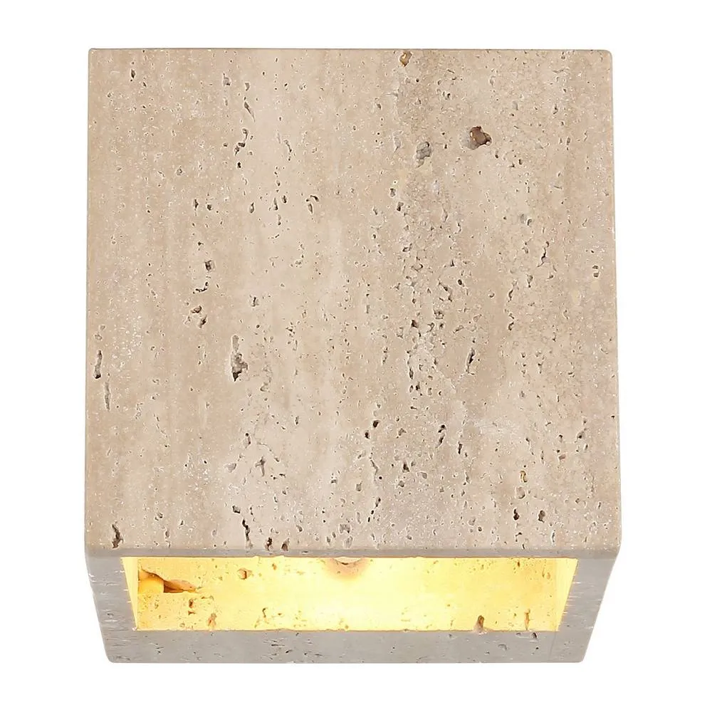 Netlighting Rojas Up & Down Wall Lamp Travertine Stone LED 3000K in Beige 4