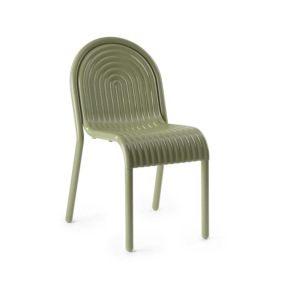 Tom Dixon Groove Outdoor Dining Chair Moss 2