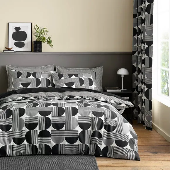 Bromley Modern Geo 100% Cotton Duvet Cover & Pillowcase Set 3