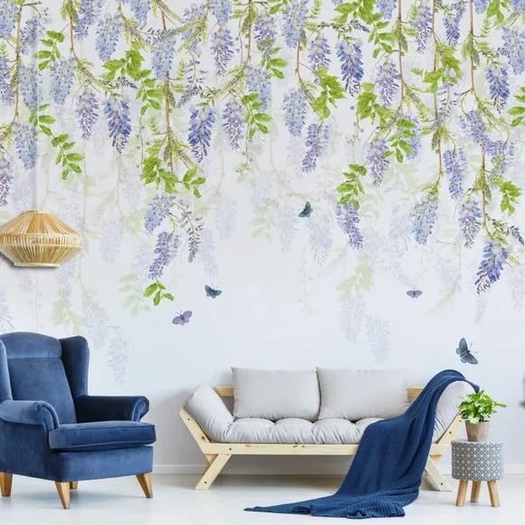 Whispering Wisteria Wall Mural 1