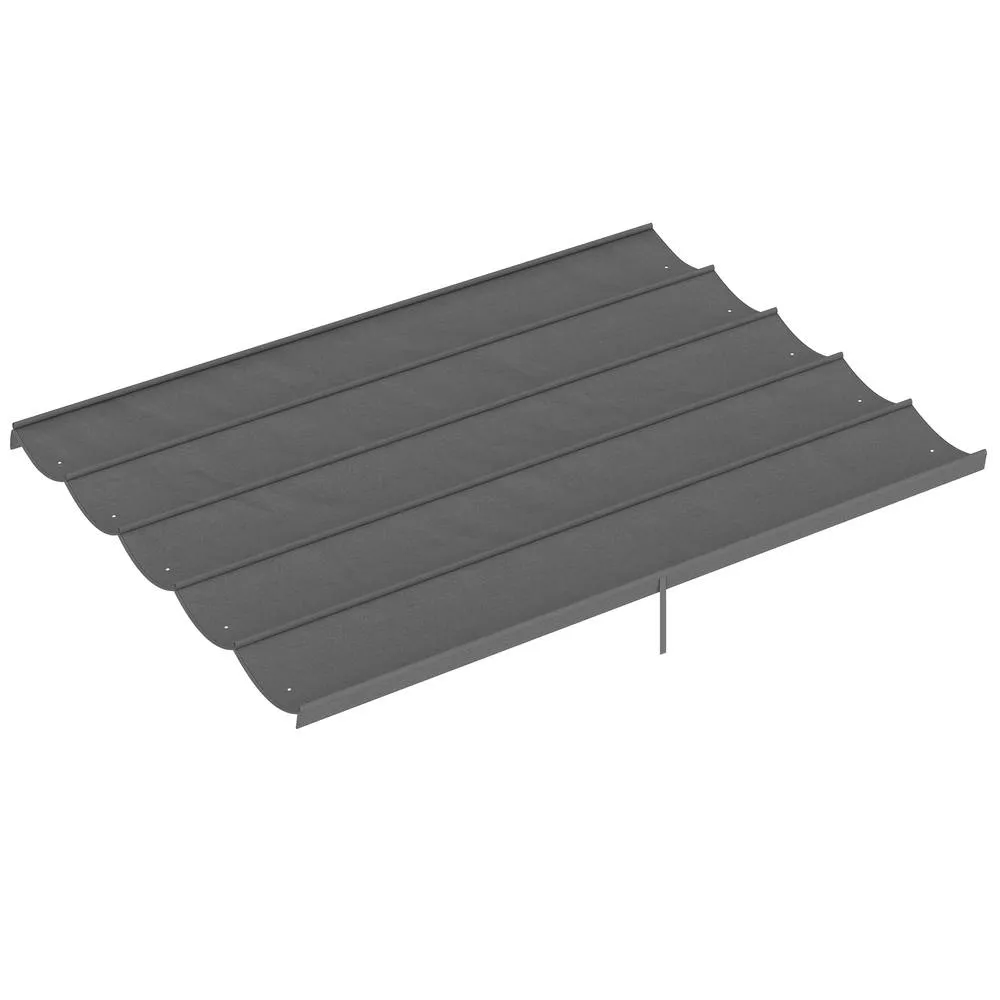 OUTSUNNY 3.5x2.6 m Pergola Cover Replacement for 4x3 m Frame in Light Grey 2