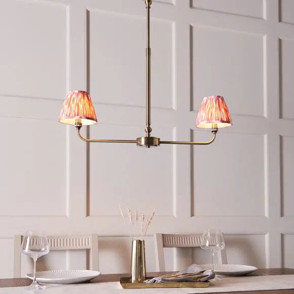 Vogue Leila 2 Light Adjustable Linear Ceiling Light 2