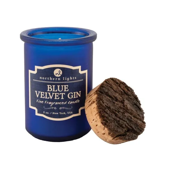 Northern Lights Spirit Blue Velvet Gin Jar Candle 2