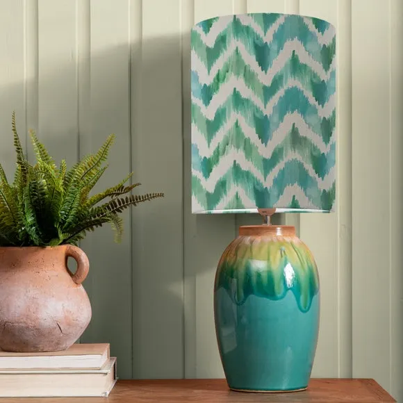 Eucalyptus Table Lamp with Savh Shade