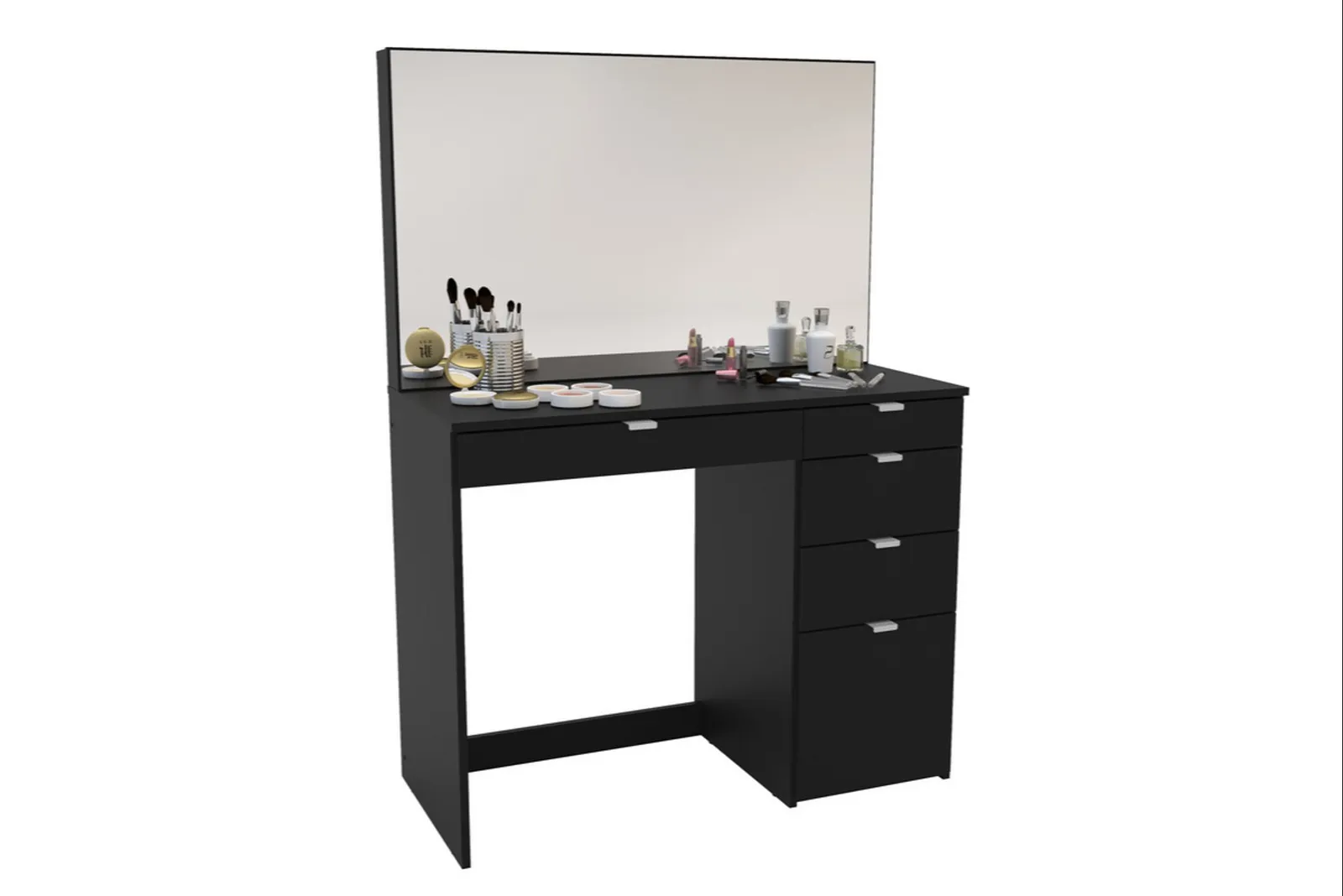 Birlea Ava 5 Drawer Dressing Table Black 3