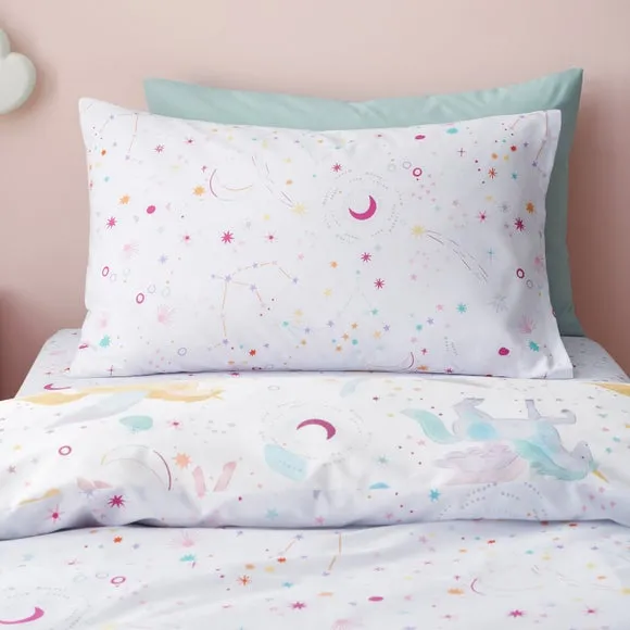 Celestial Unicorn Reversible Polycotton Duvet Cover & Pillowcase Set 4
