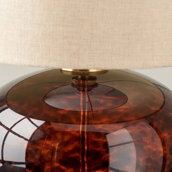 Lucien Tortoiseshell Glass Table Lamp 2