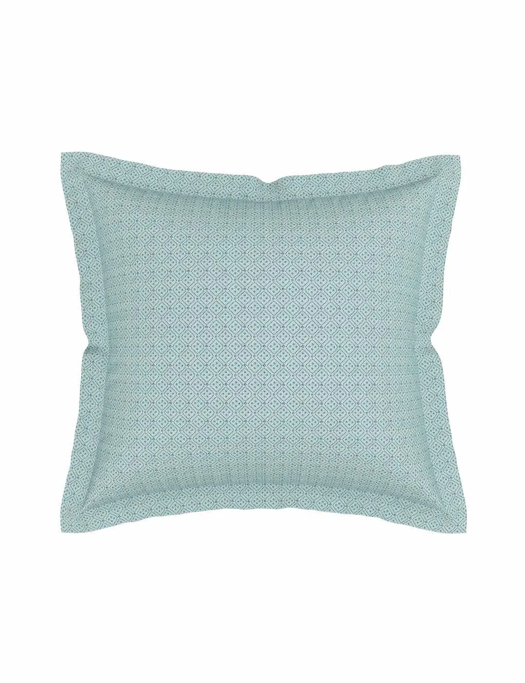 V&A 2 Pack Pure Cotton Eastern Bloom Pillowcases Indigo