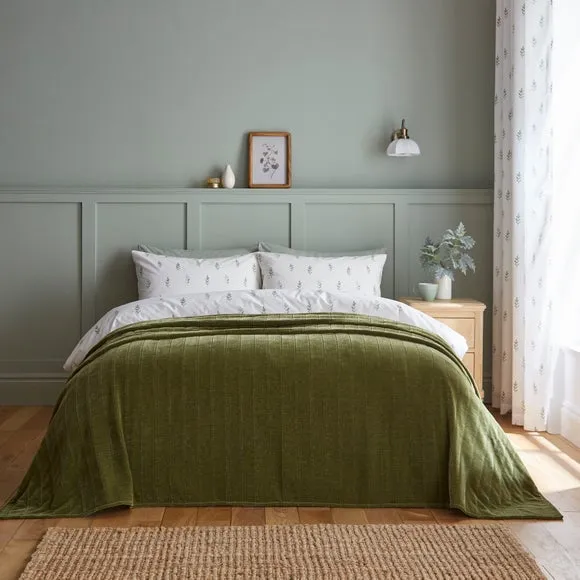Chenille Textured Throw Blanket 235cm x 235cm