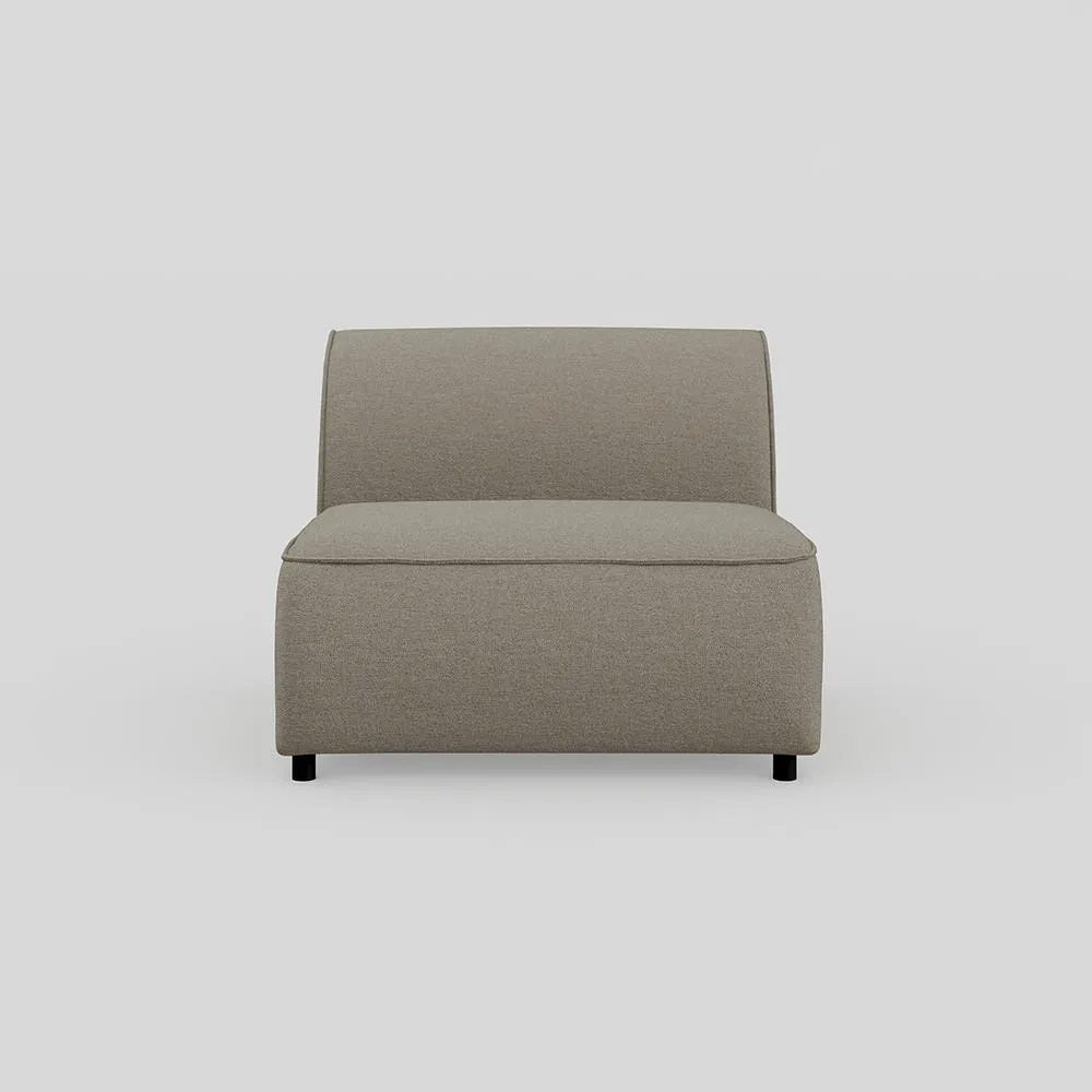 Heal's Aurelie Armless Insert Module Broadweave Pebble 1