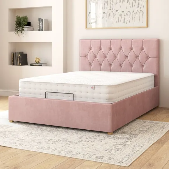 Olivier Plush Velvet Adjustable Bed 2