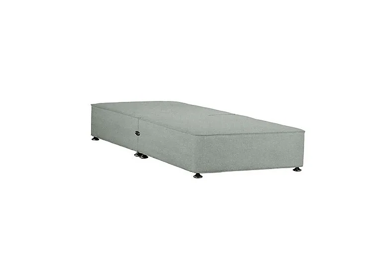 Shallow Divan Base - Single - Tweed Mint