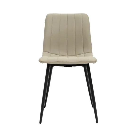 Panama Round Dining Table with 4 Faux Leather Dining Chairs 6