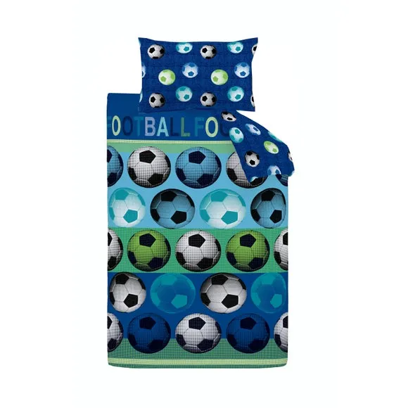 Catherine Lansfield Football Polycotton Duvet and Pillowcase Set 4