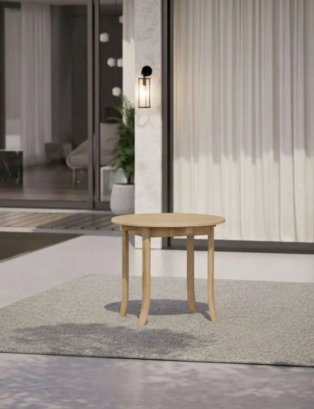 Royalcraft Maris Round 2 Seater Bistro Table Natural