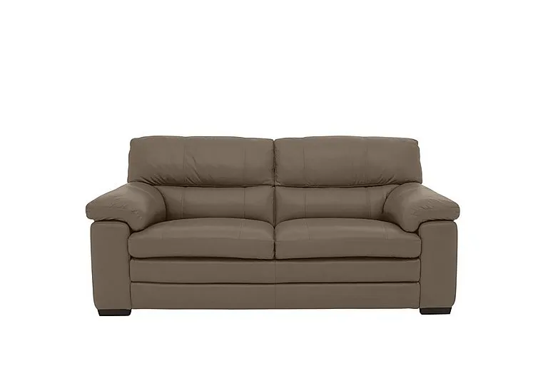 Cozee 2 Seater Pure Premium Leather Sofa - Bark