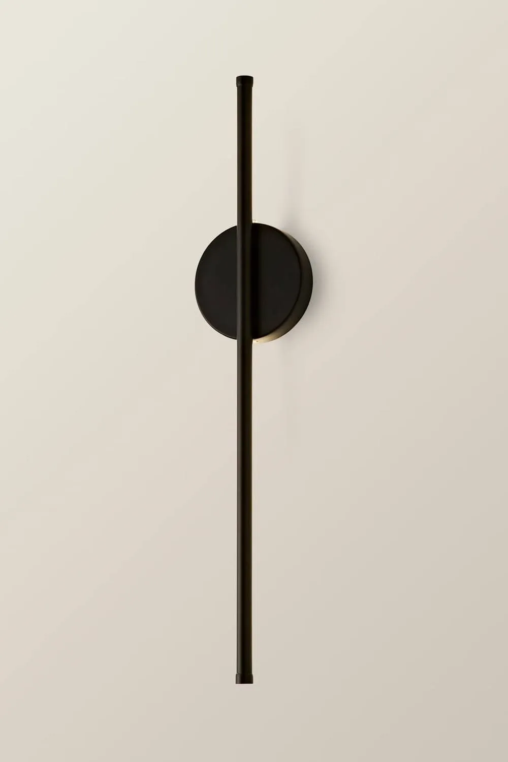 ValueLights Lymm Pair Pillar Rechargeable Slimline Stem LED Wall Light in Black 3