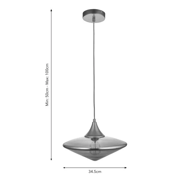 Jewel Art Deco Adjustable Pendant Light 6