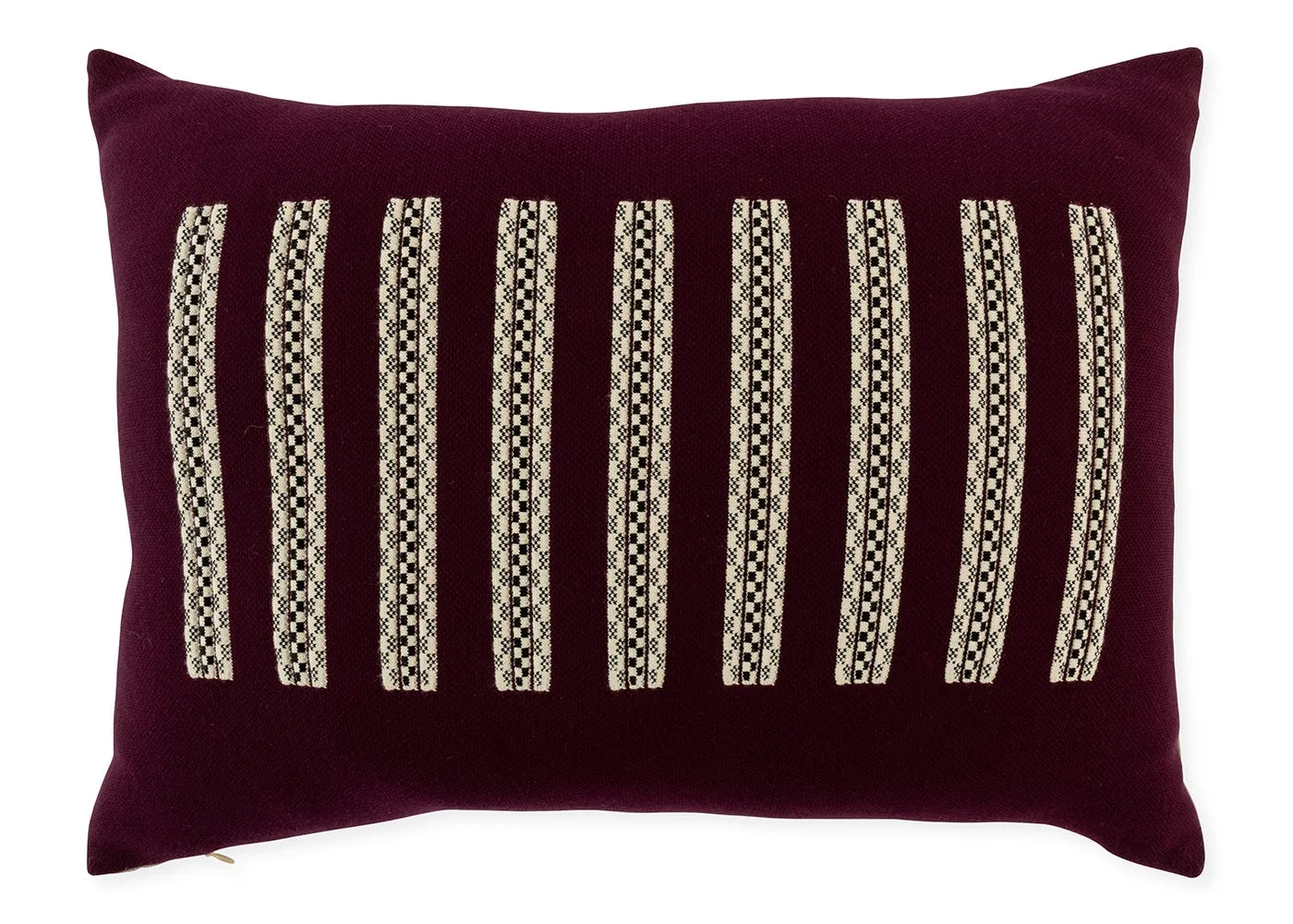 Ambar Exclusive Embossed Cord Rectangle Cushion Lily Purple