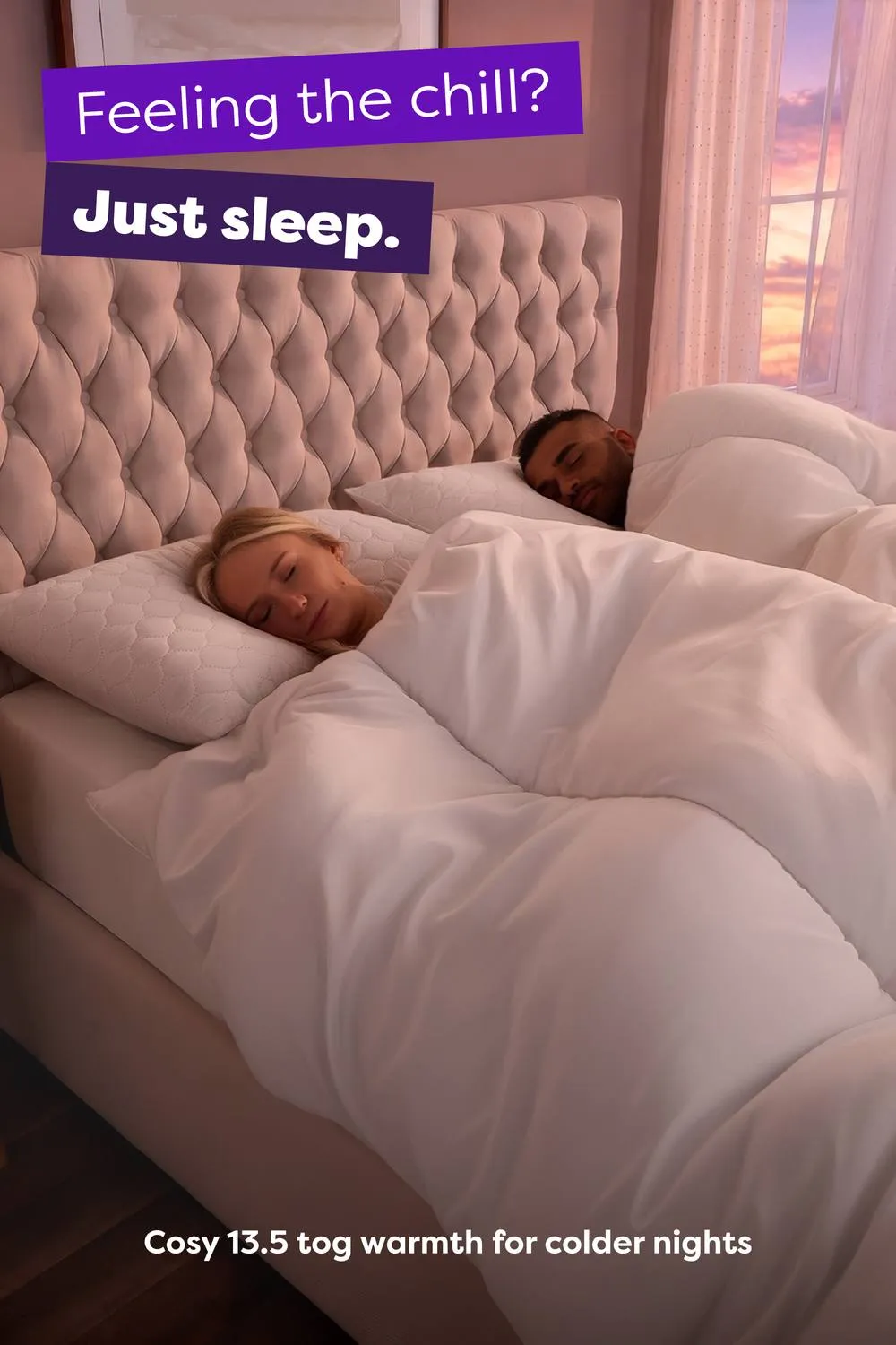 Slumberdown Just Sleep 13.5 Tog Winter Duvet in White 2