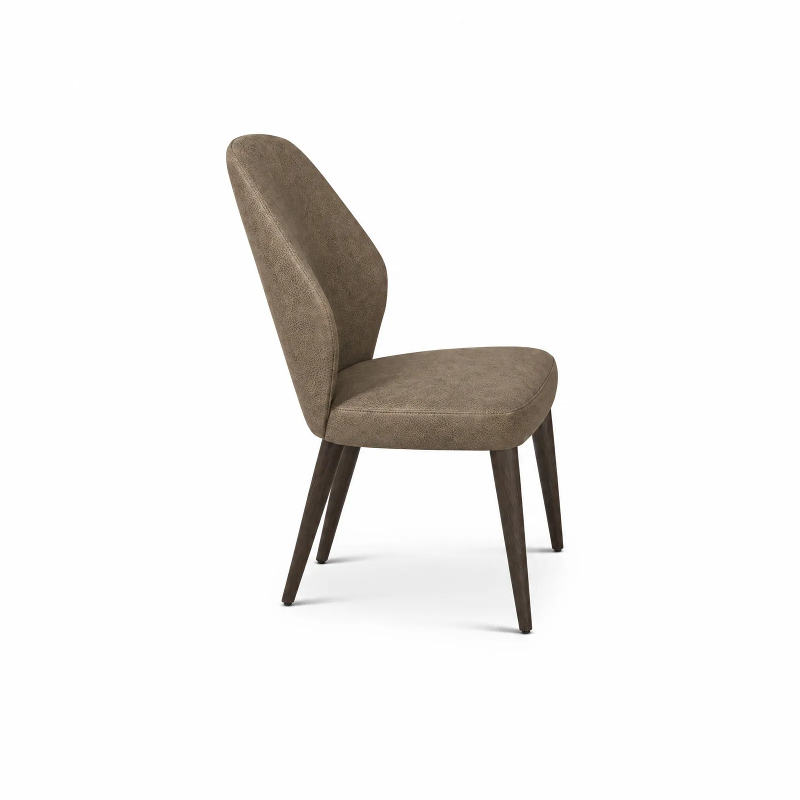 Stone Italia Srl Byrd Dining Chair, Brown Fabric | Barker & Stonehouse 2