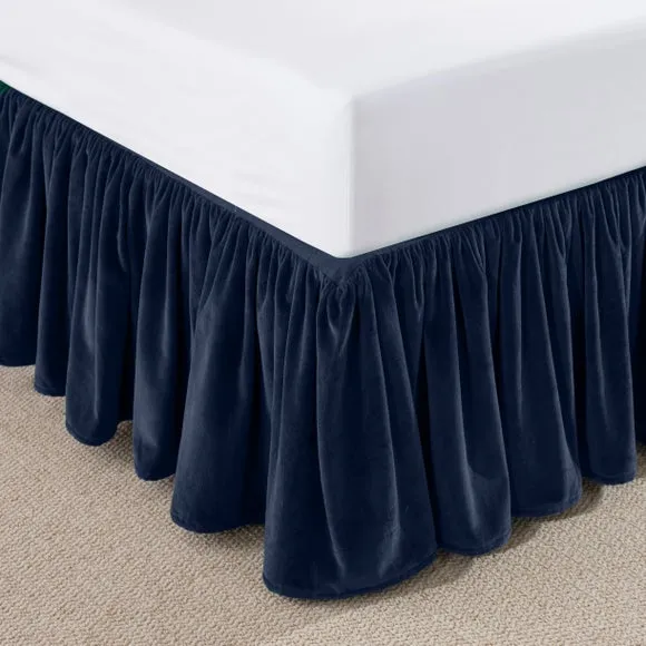 Clara Cotton Velvet Frilled Valance 2