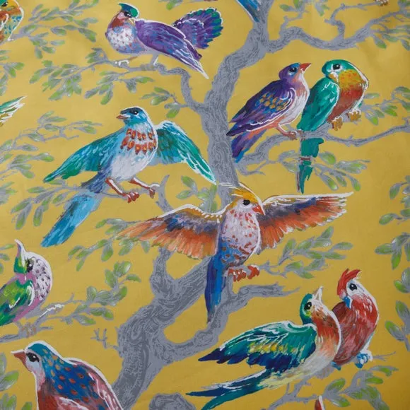 Laurence Llewelyn-Bowen Birdity 200 Thread Count 100% Cotton Duvet Cover & Pillowcase Set 4