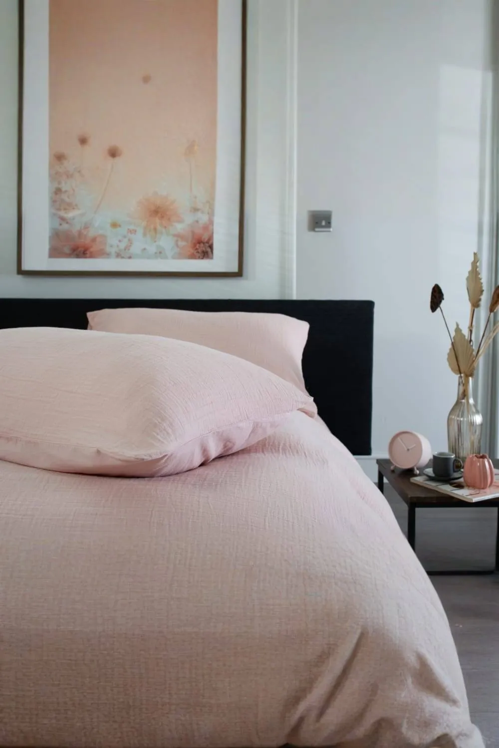 The Lyndon Company St Quentin 100% Cotton Reversible Duvet Bedlinen | Deyongs 1846 in Rose 3