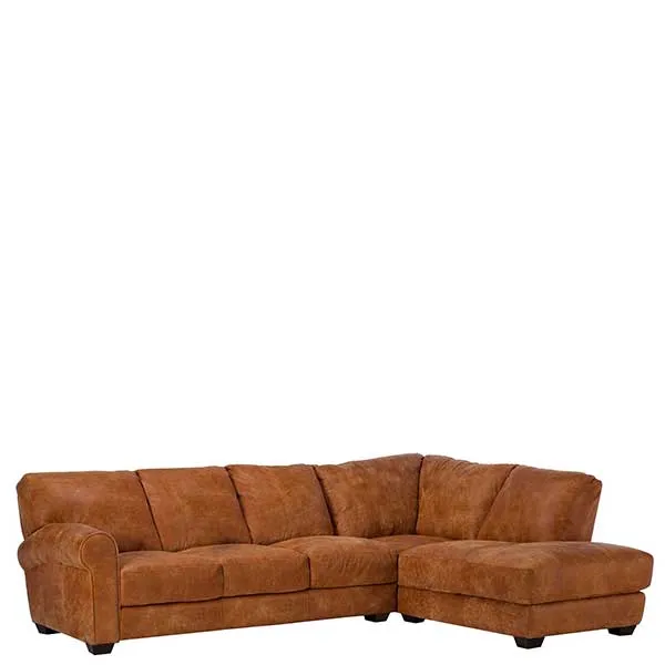 New Houston Large Right Hand Facing Leather Chaise Sofa  - Barker & Stonehouse