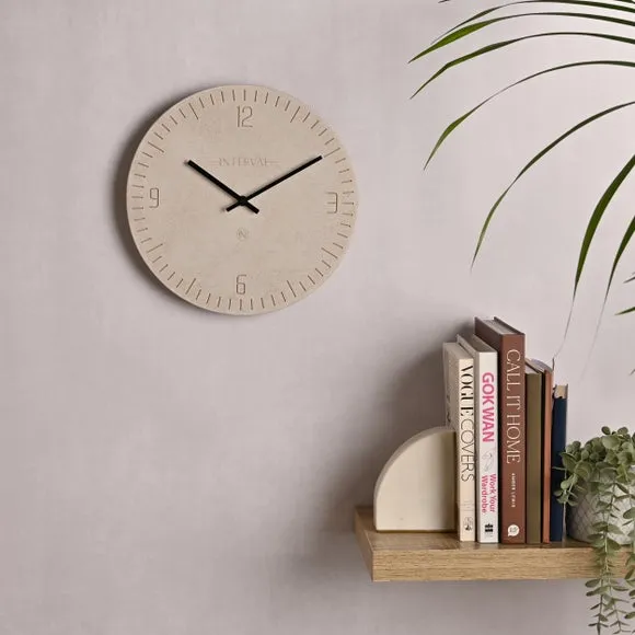 Interval Narrow Baton Resin Wall Clock