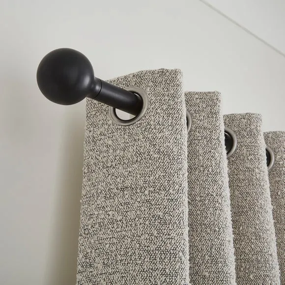 Contemporary Ball Fixed Metal Curtain Pole 4