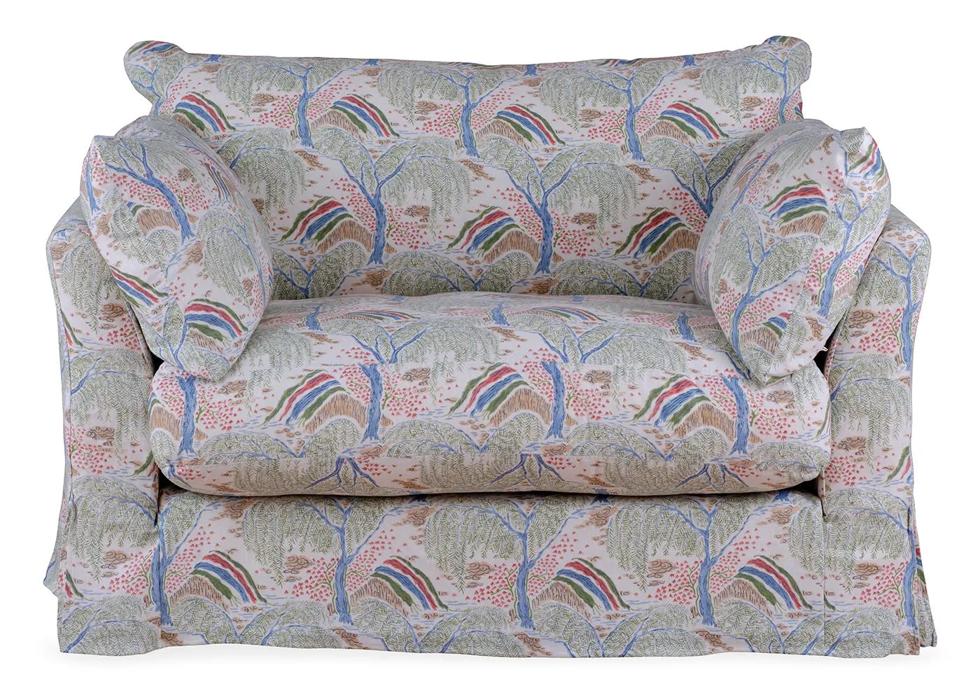 Heal's Tailor Loose Cover Loveseat Gwendoyln Cranberry 1