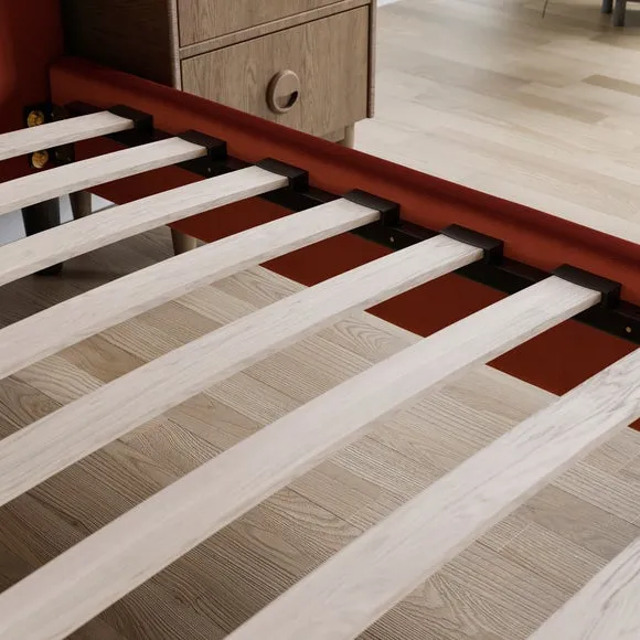 Skylar Velvet Pillow Back Bed Frame 4