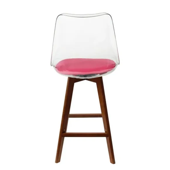 Fusion Living Soho Clear Plastic Bar Stool 5