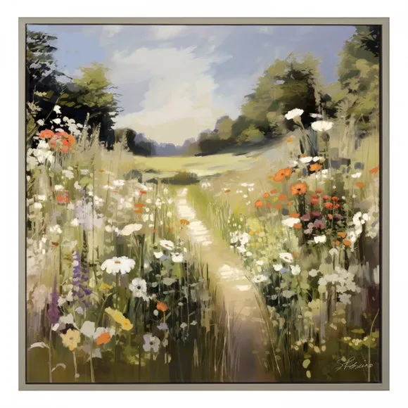 Cedar & Sage Wildflower Wander Framed Canvas