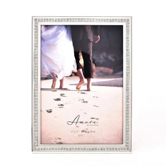 Amore Silver Sparkle Border Photo Frame