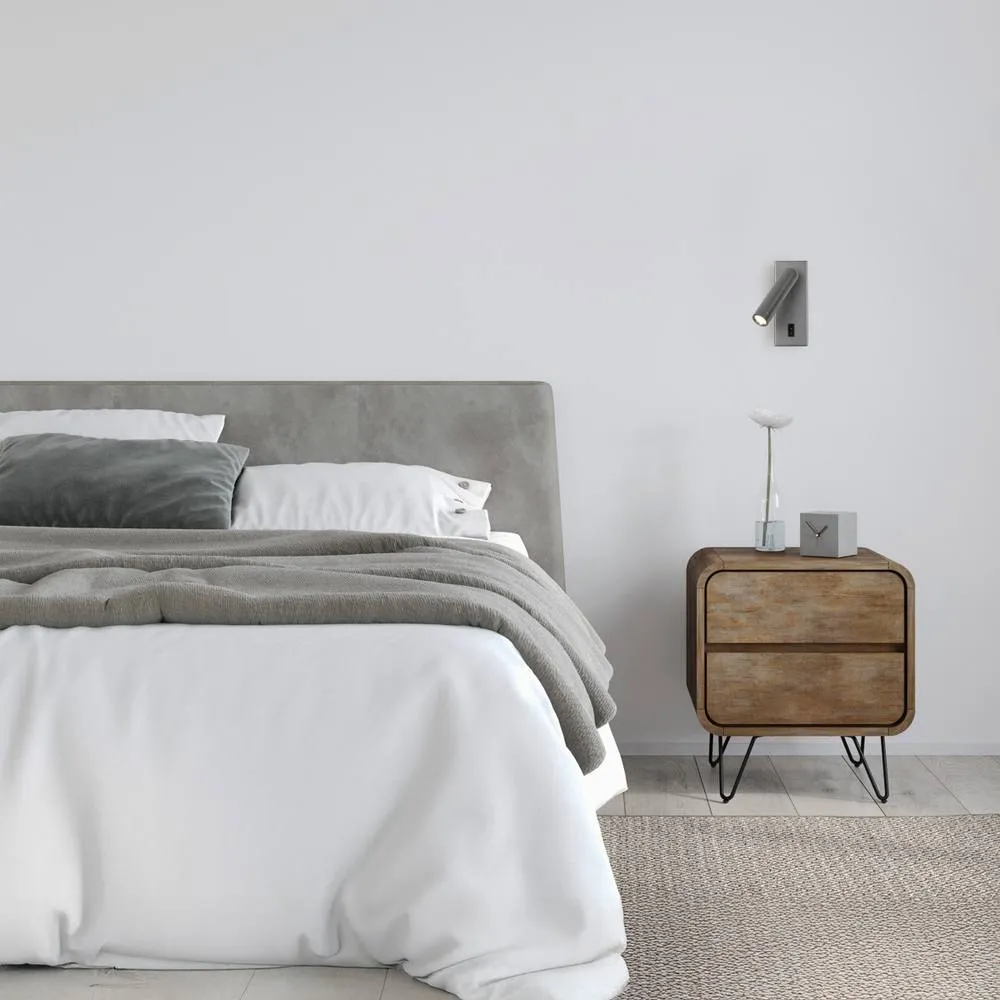 Netlighting Nova Reading Wall Light Grey 3000K Warm White 4