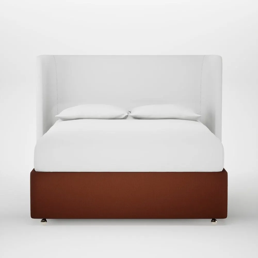 Heal's Deep Divan King Smart Cotton Linen Rust None