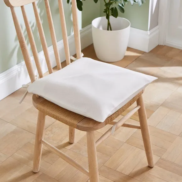 Set of 2 Plain Seat Pad Covers 4