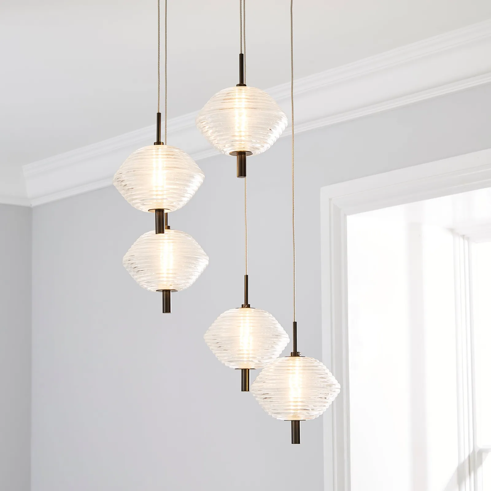 Orb LED Cluster Ceiling Fitting Chrome