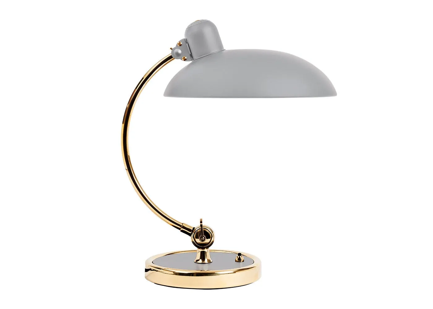 Fritz Hansen Kaiser Idell Luxus Table Lamp Easy Grey & Brass