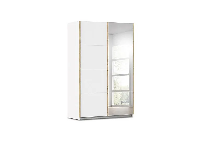 Flavia 136cm 2 Door Decor Sliding Wardrobe with Mirror Door