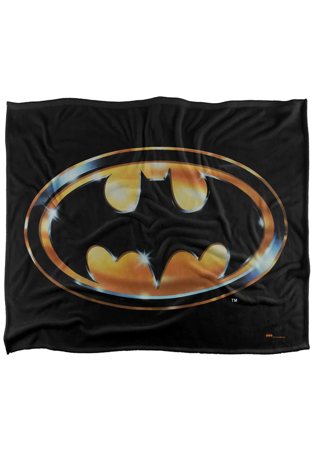Batman Blanket, 152x127 cm 1989 Logo Silky Touch Super Soft Throw Blanket in White