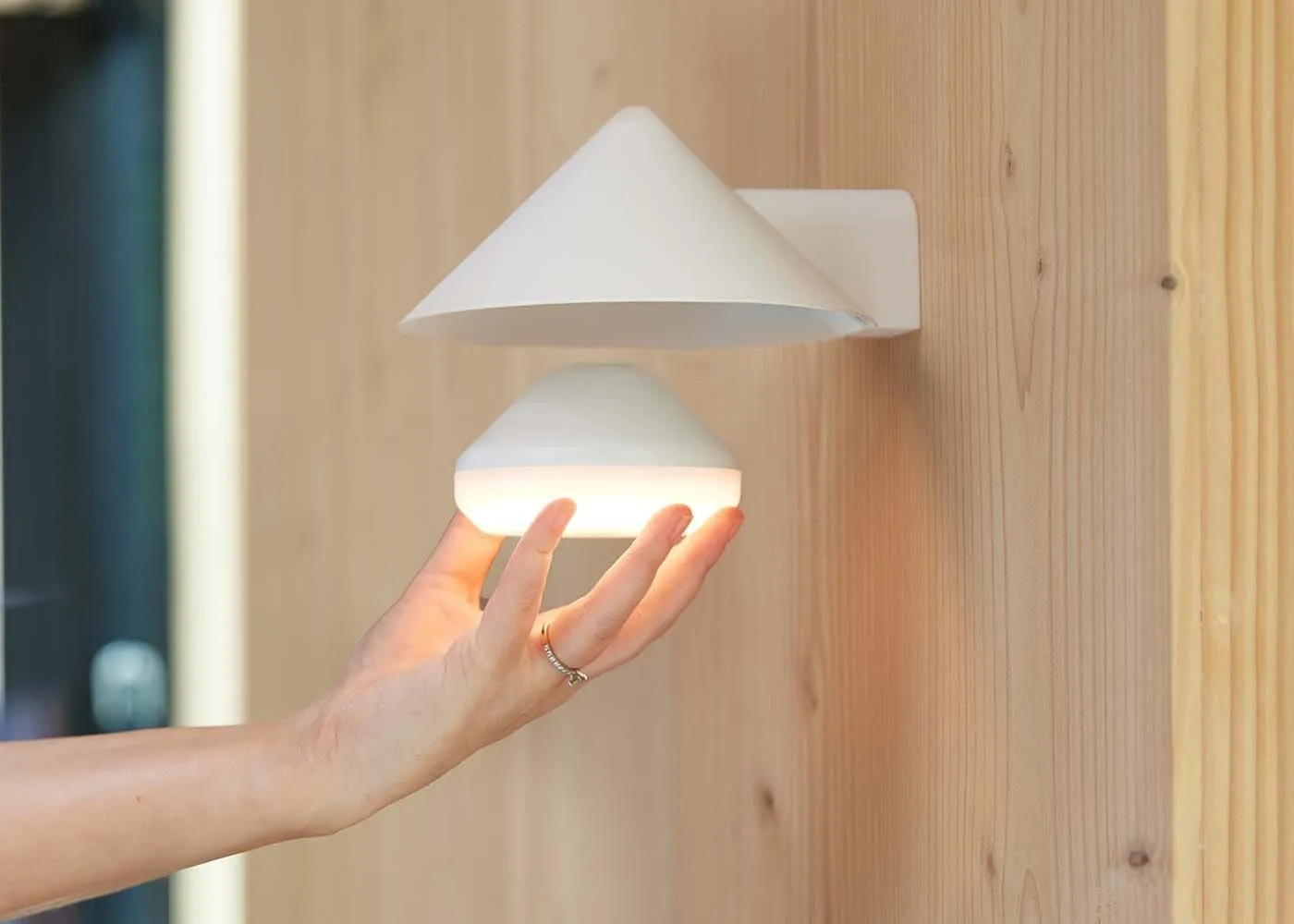Frandsen Grasp LED Rechargeable Wall Light Matt Black 3