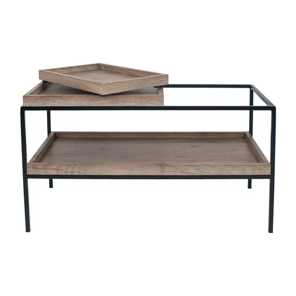 Pacific Gallery Lam Coffee Table, Light Wood Effect 4
