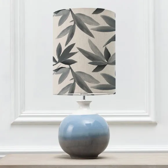 Neso Table Lamp with Silverwood Shade 2