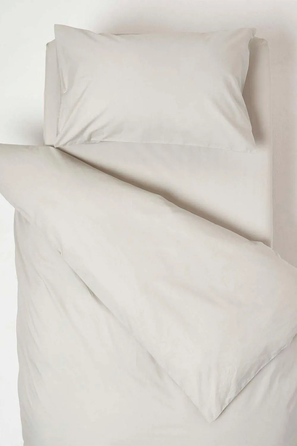 Homescapes Cotton Cot Bed Duvet Cover Set 200 Thread Count in Grey 1