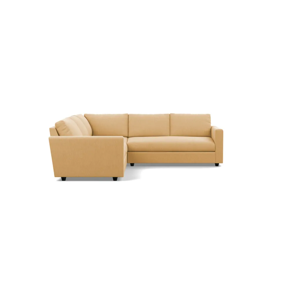 Heal's Nimbus II Large Corner Sofa Smart Linen Mix Sand